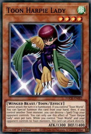 Toon Harpie Lady [TOCH-EN002] Super Rare - Trinity Hobby