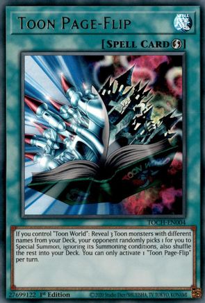 Toon Page-Flip [TOCH-EN004] Ultra Rare - Trinity Hobby