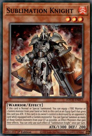 Sublimation Knight [TOCH-EN013] Super Rare - Trinity Hobby