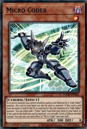 Micro Coder [TOCH-EN042] Super Rare - Trinity Hobby