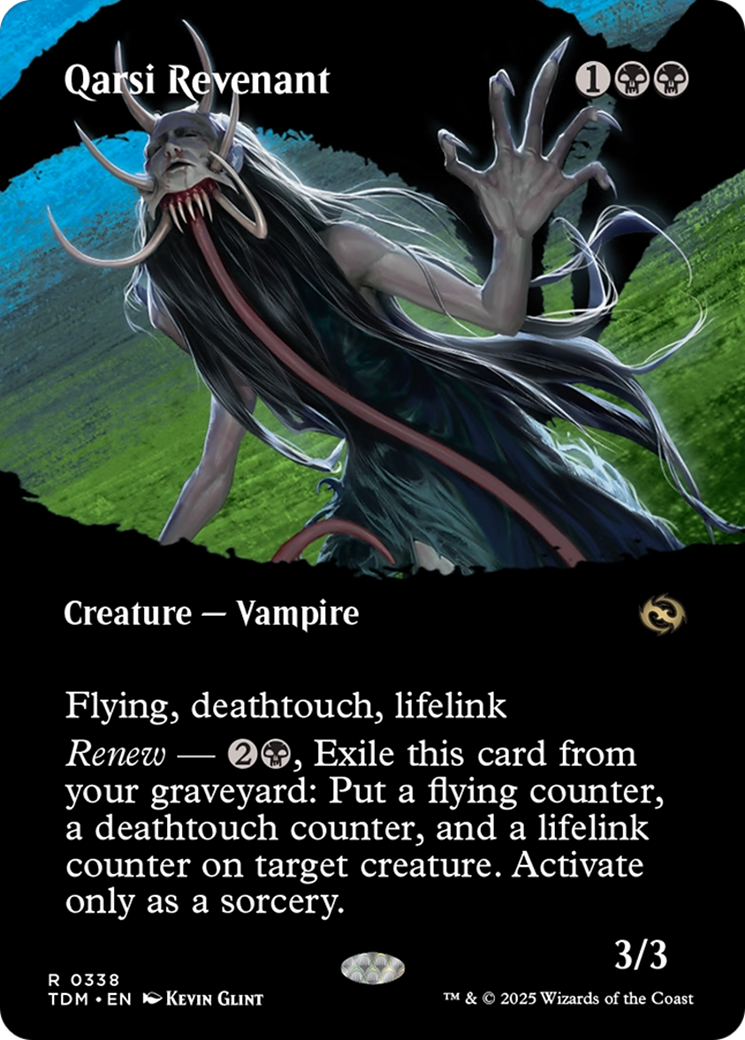 Qarsi Revenant  (TDM-338) - [Tarkir: Dragonstorm]: (Showcase) (Borderless) - Trinity Hobby