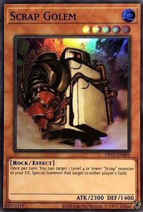Scrap Golem [OP13-EN005] Super Rare - Trinity Hobby
