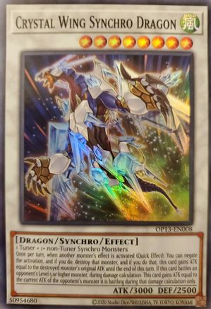 Crystal Wing Synchro Dragon [OP13-EN008] Super Rare