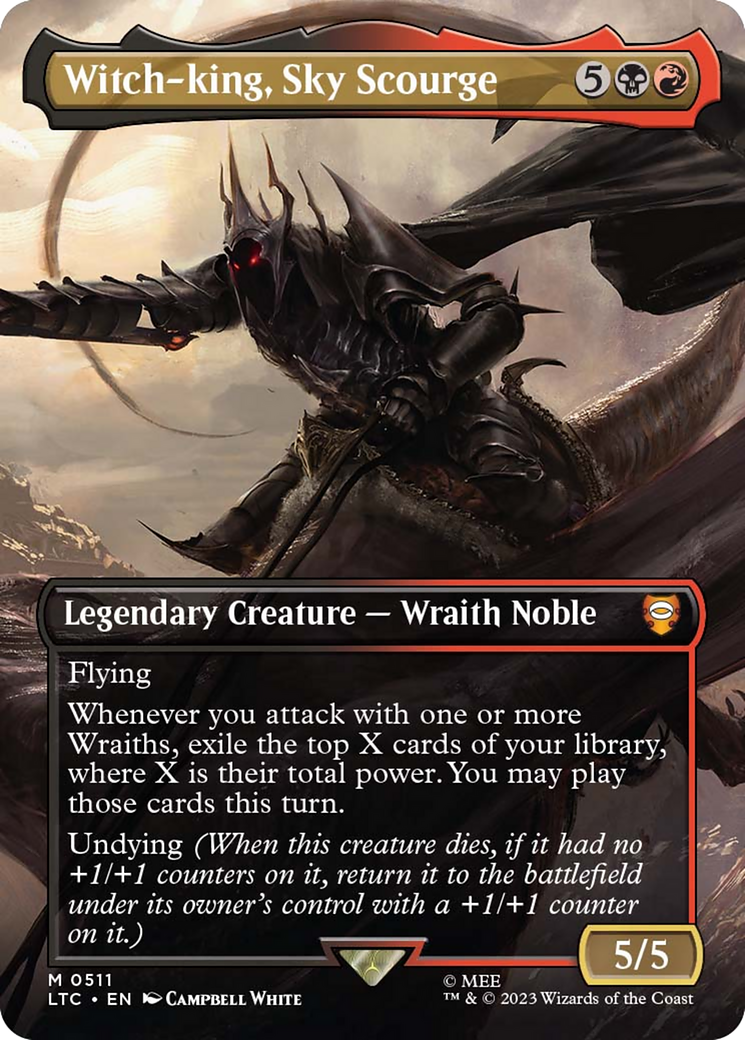 Witch-king, Sky Scourge (Borderless) [The Lord of the Rings: Tales of Middle-Earth Commander] - Trinity Hobby