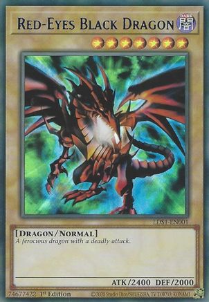 Red-Eyes Black Dragon (Blue) [LDS1-EN001] Ultra Rare - Trinity Hobby