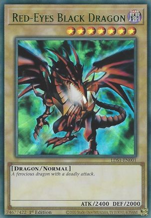 Red-Eyes Black Dragon (Green) [LDS1-EN001] Ultra Rare - Trinity Hobby