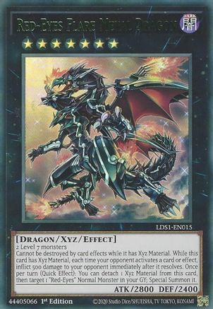 Red-Eyes Flare Metal Dragon (Green) [LDS1-EN015] Ultra Rare - Trinity Hobby