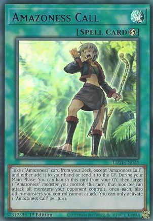 Amazoness Call (Blue) [LDS1-EN024] Ultra Rare - Trinity Hobby