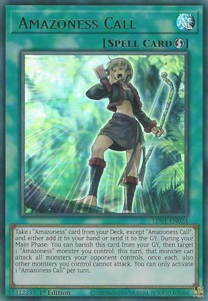 Amazoness Call (Green) [LDS1-EN024] Ultra Rare - Trinity Hobby