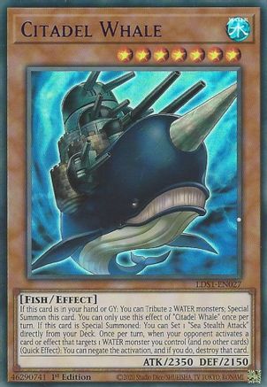 Citadel Whale (Purple) [LDS1-EN027] Ultra Rare - Trinity Hobby