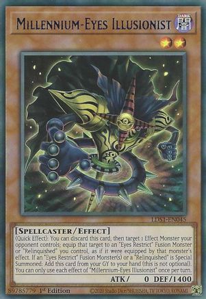 Millennium-Eyes Illusionist (Blue) [LDS1-EN045] Ultra Rare - Trinity Hobby