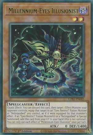 Millennium-Eyes Illusionist (Green) [LDS1-EN045] Ultra Rare - Trinity Hobby