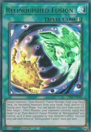 Relinquished Fusion (Green) [LDS1-EN049] Ultra Rare - Trinity Hobby