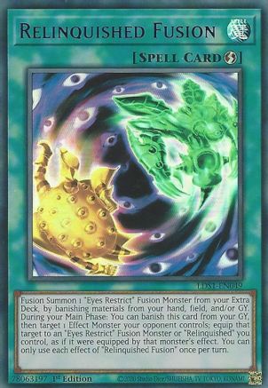 Relinquished Fusion (Purple) [LDS1-EN049] Ultra Rare - Trinity Hobby