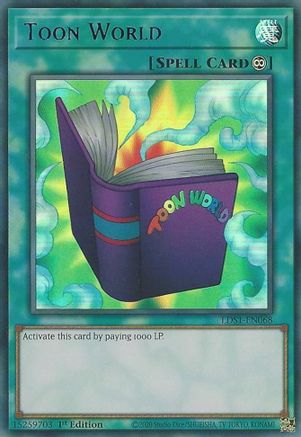 Toon World (Blue) [LDS1-EN068] Ultra Rare - Trinity Hobby