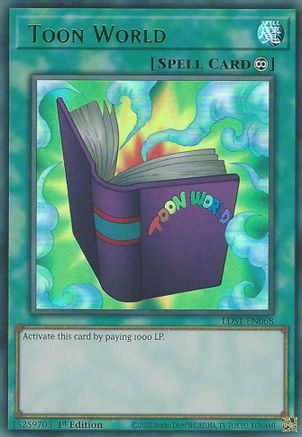 Toon World (Green) [LDS1-EN068] Ultra Rare - Trinity Hobby