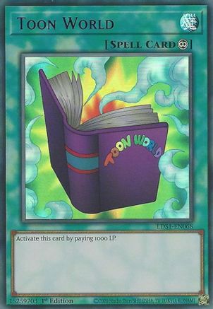 Toon World (Purple) [LDS1-EN068] Ultra Rare - Trinity Hobby