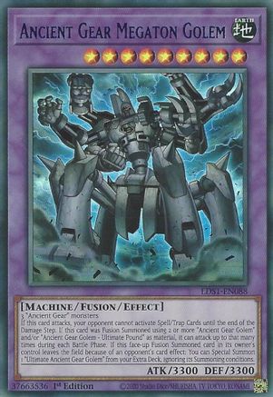 Ancient Gear Megaton Golem (Blue) [LDS1-EN088] Ultra Rare - Trinity Hobby