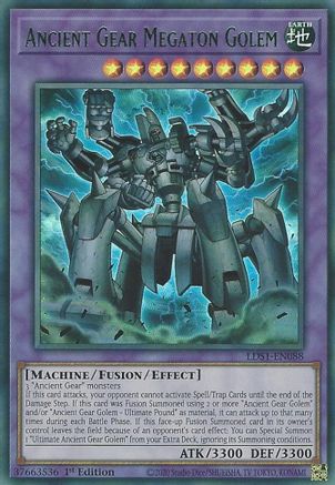 Ancient Gear Megaton Golem (Green) [LDS1-EN088] Ultra Rare - Trinity Hobby