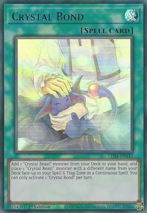 Crystal Bond (Blue) [LDS1-EN112] Ultra Rare - Trinity Hobby