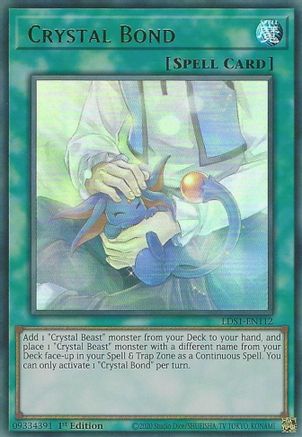 Crystal Bond (Green) [LDS1-EN112] Ultra Rare - Trinity Hobby