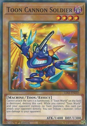 Toon Cannon Soldier [LDS1-EN060] Common - Trinity Hobby