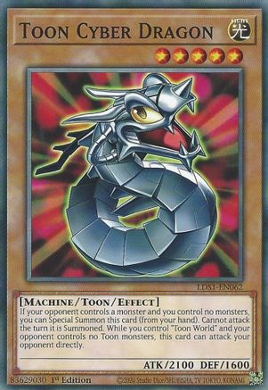 Toon Cyber Dragon [LDS1-EN062] Common - Trinity Hobby