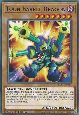 Toon Barrel Dragon [LDS1-EN064] Common - Trinity Hobby