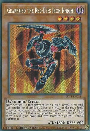 Gearfried the Red-Eyes Iron Knight [LDS1-EN011] Secret Rare - Trinity Hobby