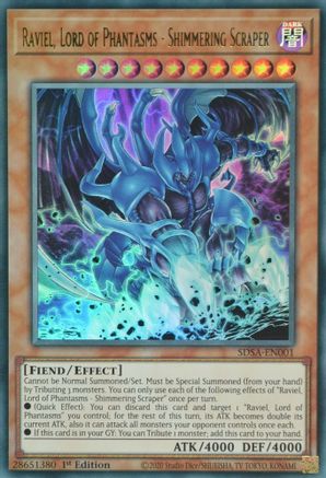 Raviel, Lord of Phantasms - Shimmering Scraper [SDSA-EN001] Ultra Rare - Trinity Hobby