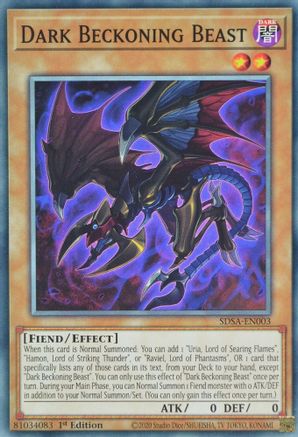 Dark Beckoning Beast [SDSA-EN003] Common - Trinity Hobby