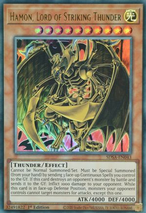Hamon, Lord of Striking Thunder [SDSA-EN043] Ultra Rare - Trinity Hobby