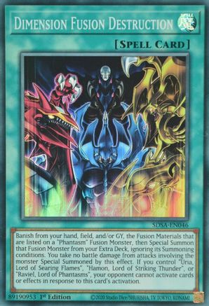 Dimension Fusion Destruction [SDSA-EN046] Super Rare - Trinity Hobby