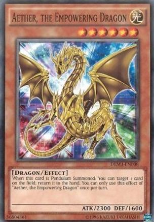 Aether, the Empowering Dragon [DEM3-EN008] Common - Trinity Hobby