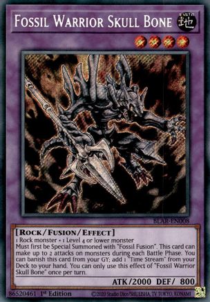 Fossil Warrior Skull Bone [BLAR-EN008] Secret Rare - Trinity Hobby