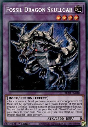 Fossil Dragon Skullgar [BLAR-EN010] Secret Rare - Trinity Hobby
