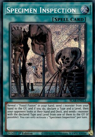 Specimen Inspection [BLAR-EN013] Secret Rare - Trinity Hobby