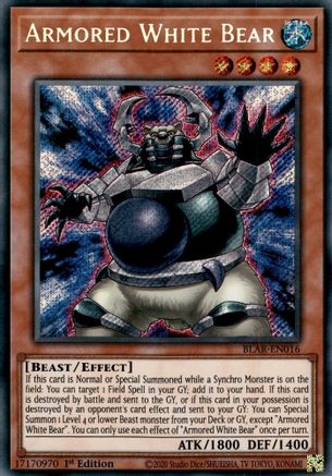 Armored White Bear [BLAR-EN016] Secret Rare - Trinity Hobby