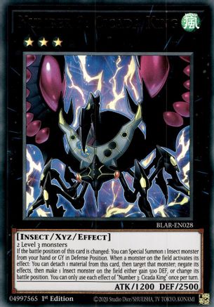 Number 3: Cicada King [BLAR-EN028] Ultra Rare - Trinity Hobby