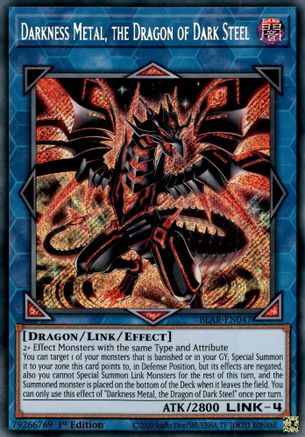 Darkness Metal, the Dragon of Dark Steel [BLAR-EN047] Secret Rare - Trinity Hobby