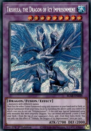 Trishula, the Dragon of Icy Imprisonment [BLAR-EN048] Secret Rare - Trinity Hobby