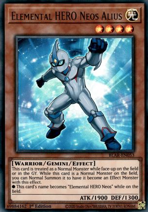 Elemental Hero Neos Alius [BLAR-EN053] Ultra Rare - Trinity Hobby