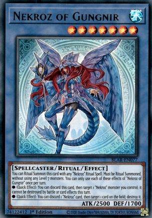 Nekroz of Gungnir [BLAR-EN077] Ultra Rare - Trinity Hobby