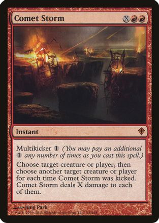 Comet Storm (Worldwake)  (OVER-076) - [Oversize Cards]