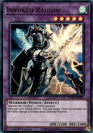Invoked Raidjin [BLAR-EN081] Ultra Rare - Trinity Hobby