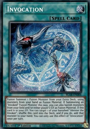Invocation [BLAR-EN084] Secret Rare - Trinity Hobby
