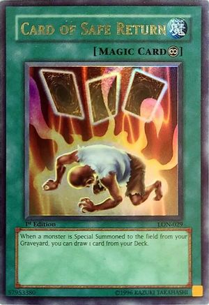 Card of Safe Return [LON-029] Ultra Rare - Trinity Hobby