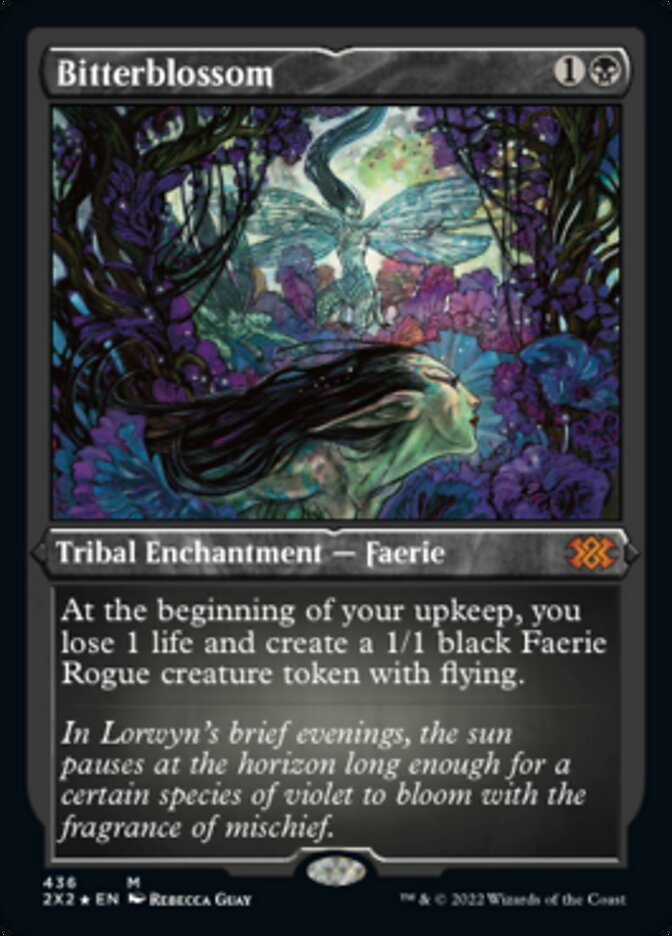 Bitterblossom (Foil Etched) [Double Masters 2022] - Trinity Hobby