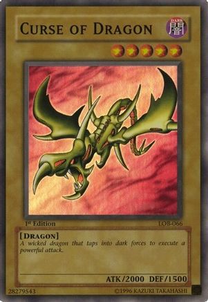 Curse of Dragon [LOB-066] Super Rare - Trinity Hobby