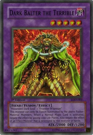 Dark Balter the Terrible [LOD-002] Super Rare - Trinity Hobby